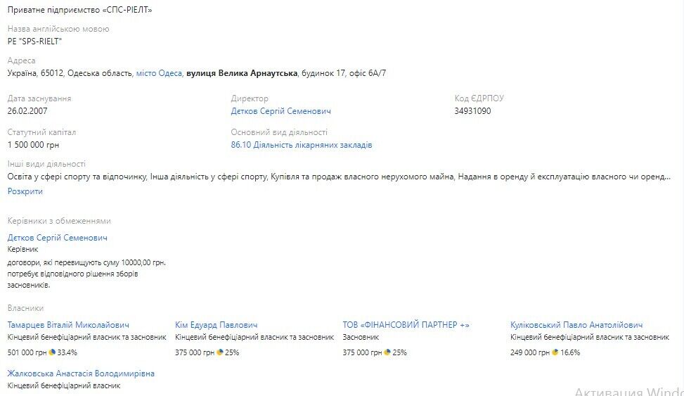 Фирма-застройщика ''СПС Риелт''