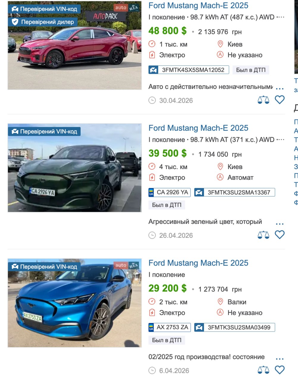 Ілюстрація до публікації «Ford Mustang Mach-E (2025) придбав староста села Корчин Сколівської міської ради на Львівщині Михайло Комарницький»