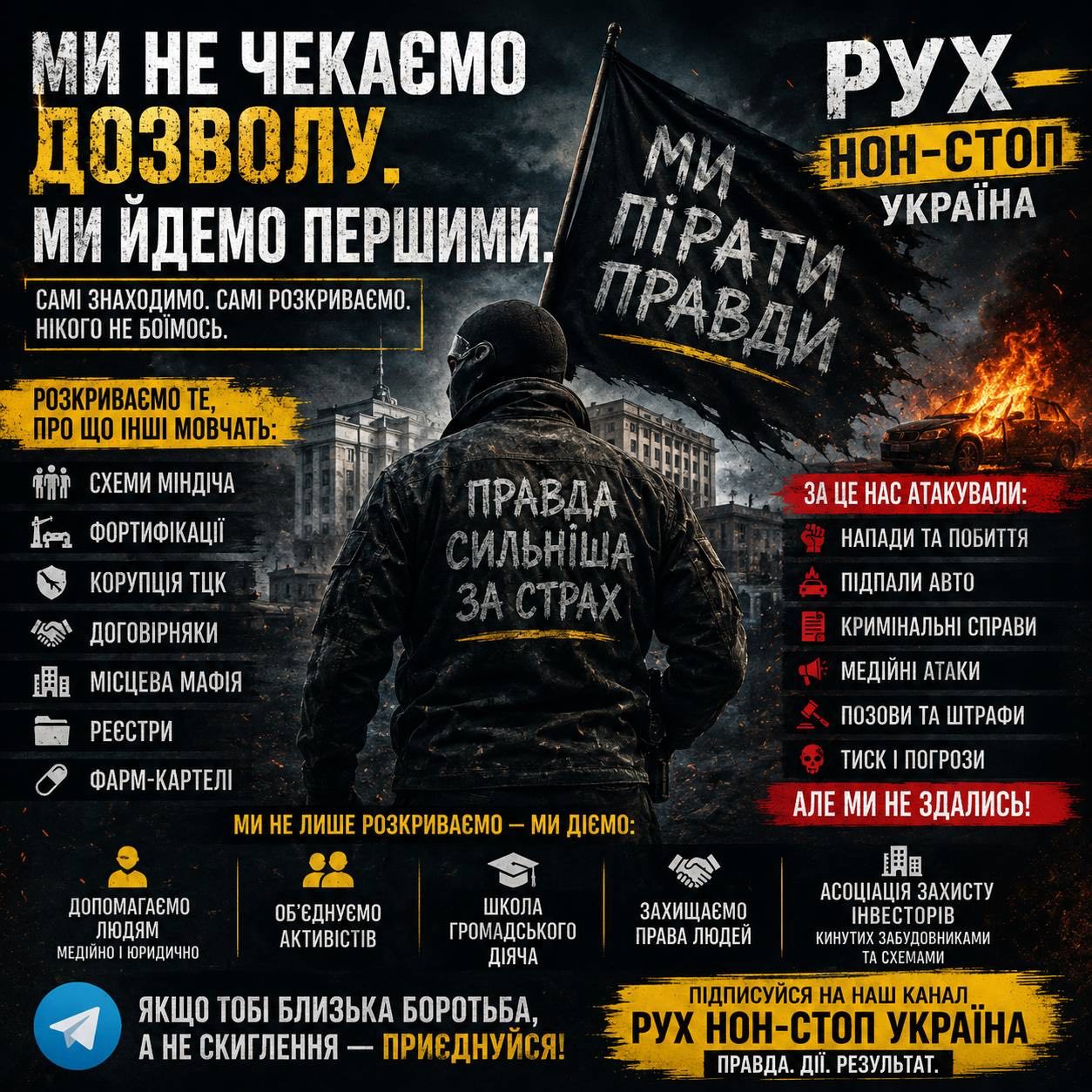 Ілюстрація до публікації «Багато хто каже: "в країні все прогнило". Інші беруть камеру, документи й починають "копати".»