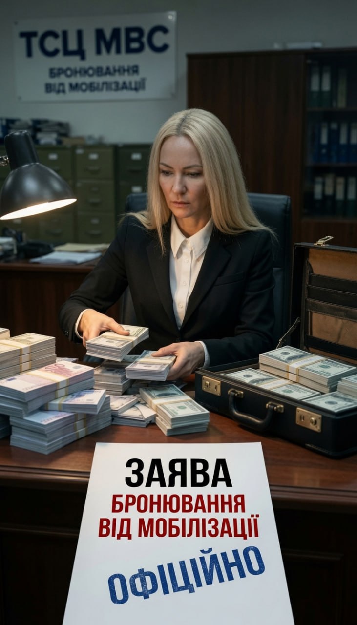 Ілюстрація до публікації «Керівниця ТСЦ МВС на Полтавщині Ірина Пархоменко чудово щомісяця отримує данину за бронювання від своїх працівників, які щомісяця повинні виконувати план.»