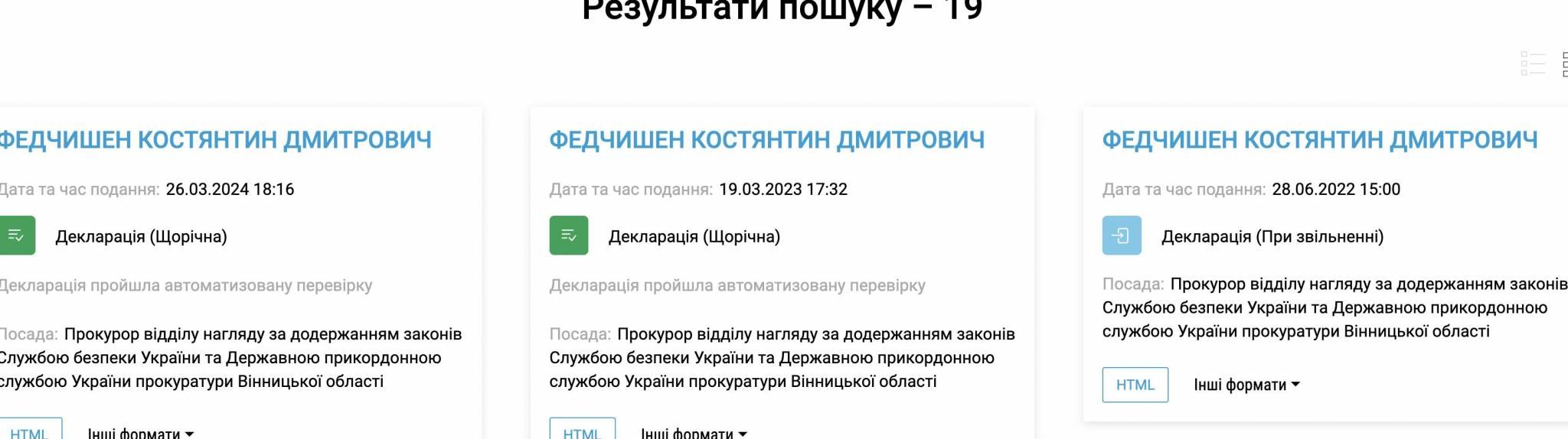 Ілюстрація до публікації «Чоловік судді Приморського райсуду Одеси Тетяна Федчишина, колишній прокурор з Вінниці, вже два роки не вказує свої офіційні доходи в деклараціях.»