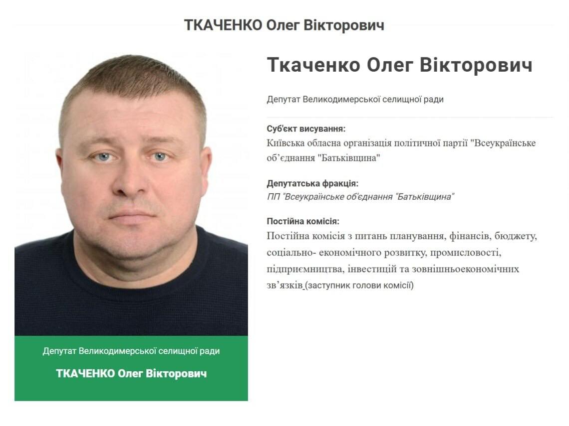 Ілюстрація до публікації «САП хоче конфіскувати землю і автівки депутата депутата Великодимерської селищної ради Броварського району Київської області Олега Ткаченка.»
