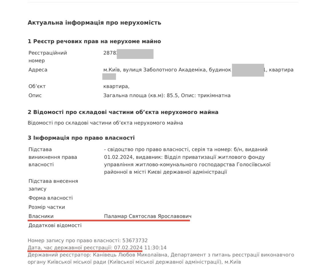 Ілюстрація до публікації «Заступник командира полку “Азов” Святослав Паламар “Калина" оформлює на матір нерухоме майно»