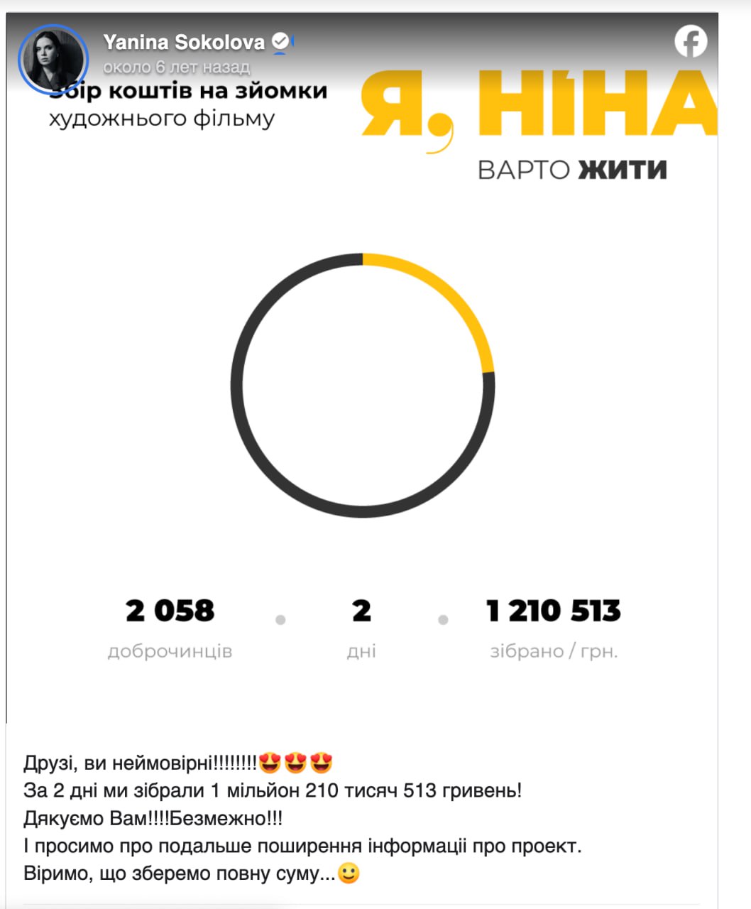 Ілюстрація до публікації «"Тупі" люди збирали кошти для ведучої Соколової на її гімно-фільм про її особисту боротьбу з раком.»